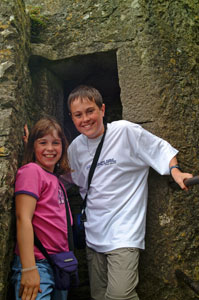 Blarney-Castle-Kids-in-Tower